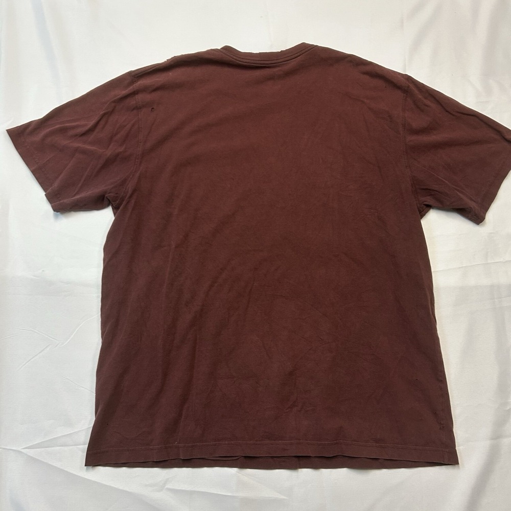 Carhartt Pocket Shirt Men XL Maroon Short Sleeve Sun Faded Thrashed Skate Grunge - Picture 2 of 16